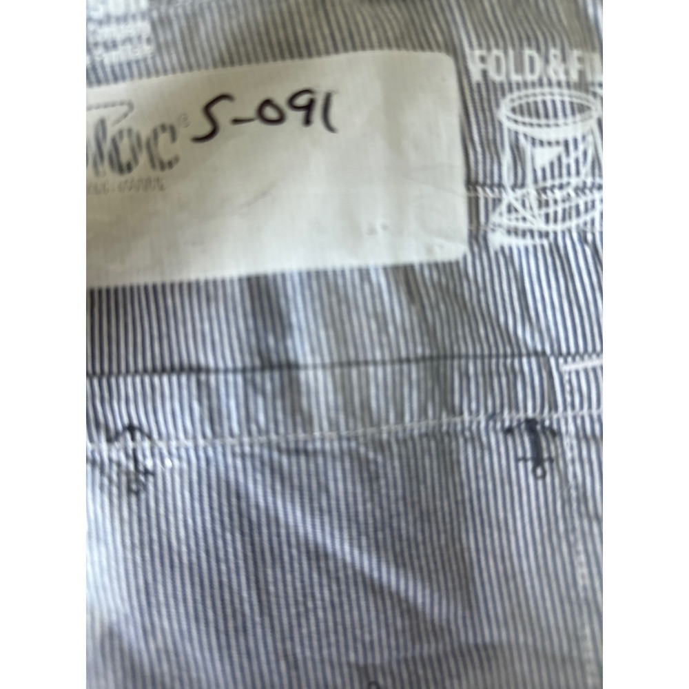 Croft & Barrow Blue White Pinstripe Anchor Embroidered Nautical Skort WM's 8 EUC - Picture 10 of 10
